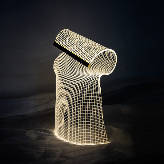 LumaForm Table Lamp – Minimal Chaos Design